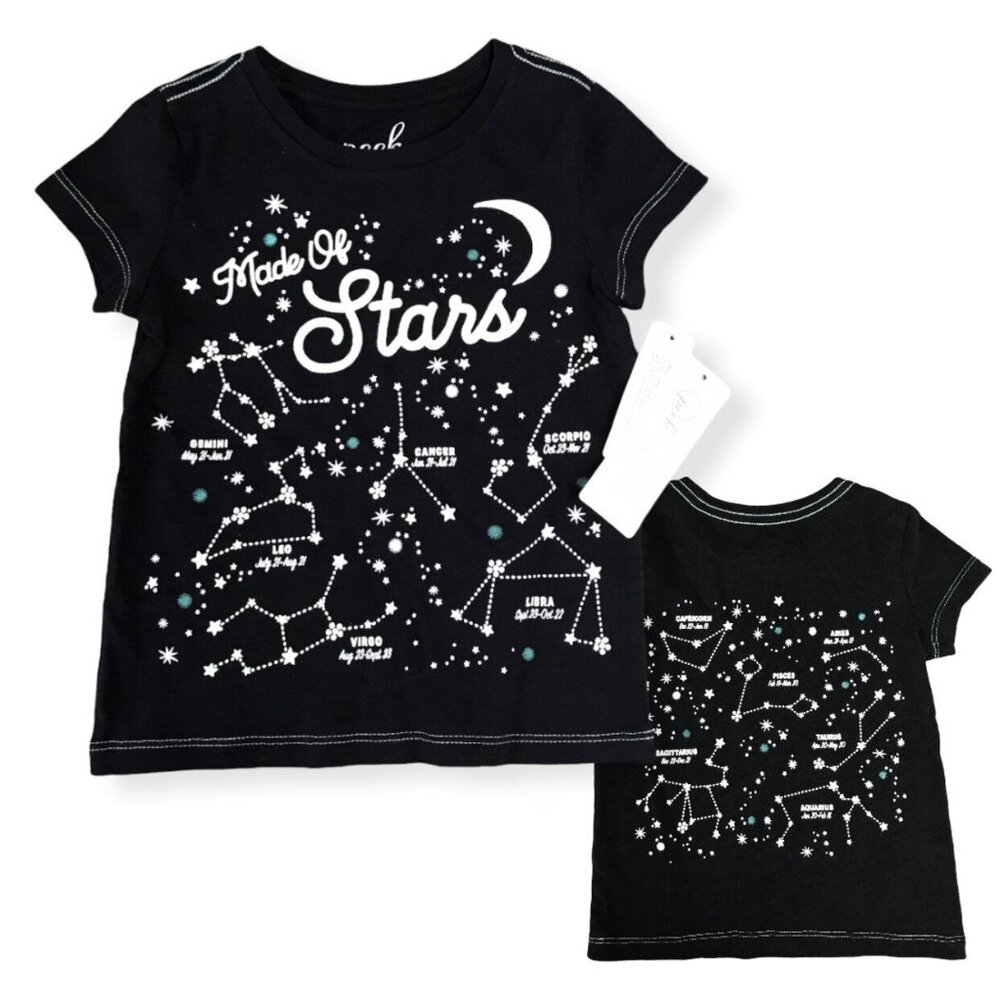 NWT Peek Glow-in-the-Dark Stars Tee